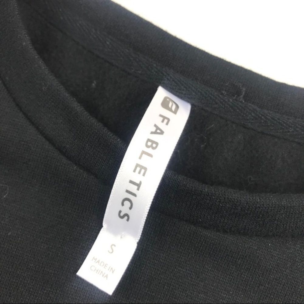 Fabletics Snowshoe Black Pullover Sweatshirt S - image 4
